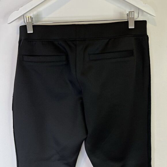 Pam and Gela Black Neoprene Pants with Knit Side Panel - Picture 4 of 7
